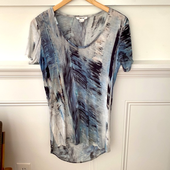 Helmet Lang Women’s top Tie-Dye Print Back Out Size Small - Picture 3 of 8